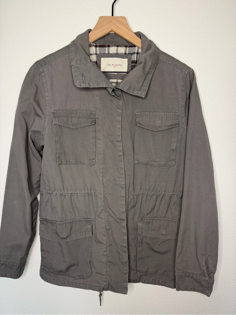 Gray Utility Jacket - Women's Size Large